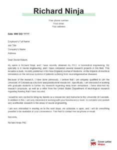 cover letter for postdoc position pdf