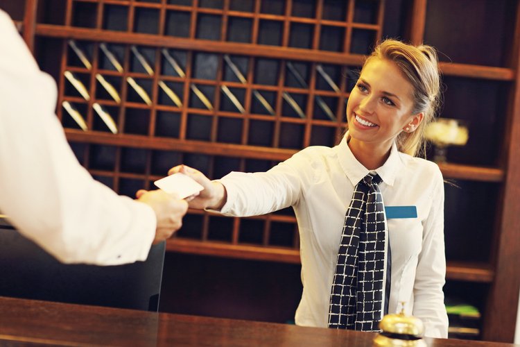 hotel front desk receptionist